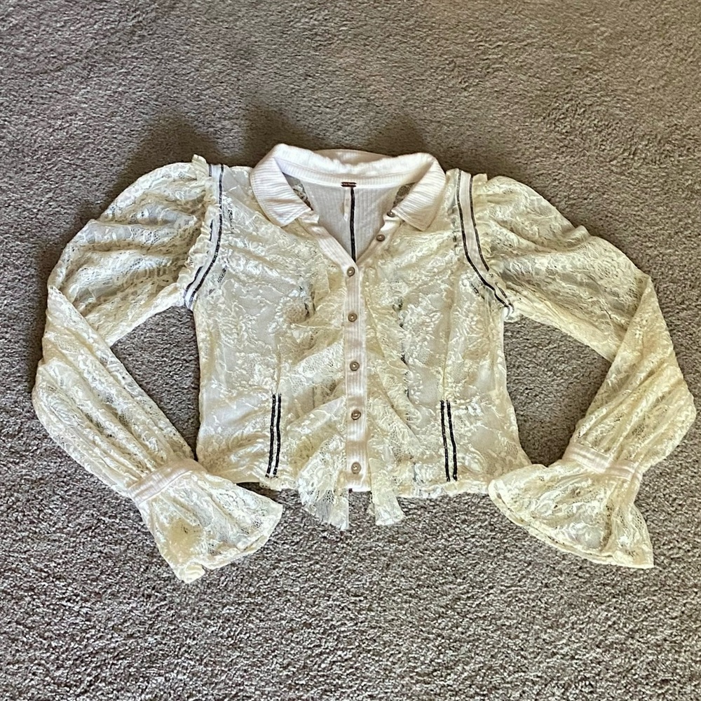 Free People Lace Top